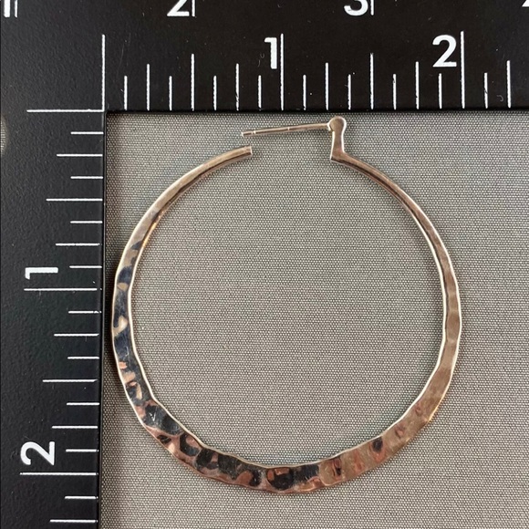 Silpada Sterling Silver Hammered Earrings P1287 - Picture 13 of 16